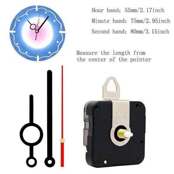 Diy Acrylic Silent Wall Clock Kit: Accurate Quartz Movement & Metal Hands