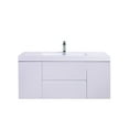 thumbnail image 2 of SERA 48" Capri Bathroom Vanity White with Open Shelf and Metal Frame, 2 of 4