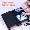 thumbnail image 5 of Rosamo Luggage Sets 3 Piece, HardsideTravel Suitcase with Spinner Wheels 20/24/28" , Carry on Luggage with TSA Lock(Grey), 5 of 9