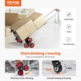 thumbnail image 3 of STAWAY Chariot Monte-Escalier Robuste - Capacité de 260 lbs, 10 Roues, Poignée Réglable, Pliable, Parfait pour les Courses et les Déménagement, 3 of 9