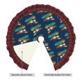 thumbnail image 2 of Sigee Skateboard Rides Cartoon Lobster for Christmas Decoration Tree Skirt Christmas Plaid Tree Skirt,Christmas home decor Holiday Tree Skirt Fits TChristmas Tree-36", 2 of 6