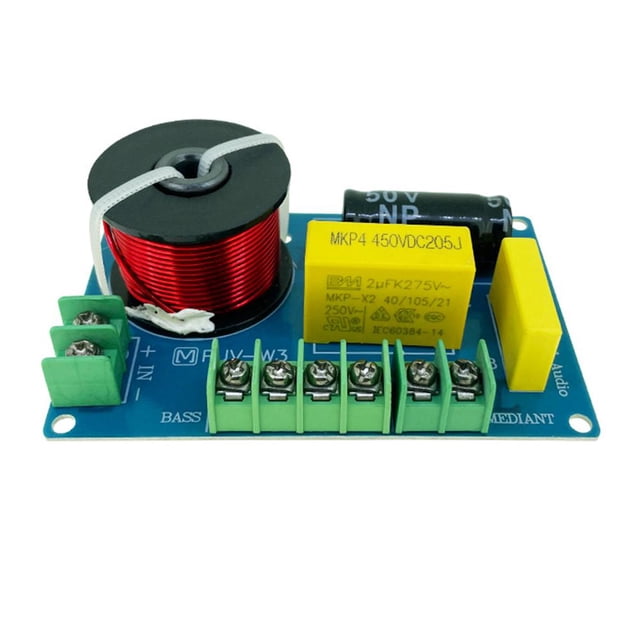 Filtro cruzado de woofer de audio de 3 vías para altavoces de 3,5/4/4,5-8 pulgadas (B para 4 pulgadas)