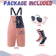 thumbnail image 3 of Forfamy American Flag Overalls Shorts for Men Women 4th of July Patriotic Bib Denim Jumpsuit Adjustable Strap Unisex, 3 of 6