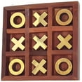 thumbnail image 2 of Indiancraftsbykanika Tic Tac Toe, Wooden Tic Tac Toe for Travelling/Home, Brown, 1 Count, 2 of 4