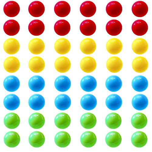 Hotgod 40Pcs Game Replacement Marbles Balls Compatible with Hungry Hungry Hippos 