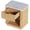 Natural, variant on Leumius Modern Nightstands Set of 2 for Bedroom with Storage Drawer & Open Shelf,Gold-Tone Handle,Bedside Table End Table for Guest Room,Dorm,Walnut