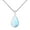 Rainbow Moonstone- Pear, variant on Handmade Rainbow Moonstone Crystal Pendant Necklace 18" Pear - Vibrant Gemstone with Brass, Silver Plated/Coated/Overlay, Nickel Free, Elegant Simplicity for Women from Kirti Gems