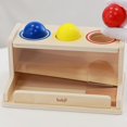 thumbnail image 3 of Dailyfunn-juguetes Montessori para niños y niñas, caja de permanencia de objetos, rastreador de bolas, juguete de empuje de caída, niño pequeño, preescolar de 1 a 3 años, 3 of 7