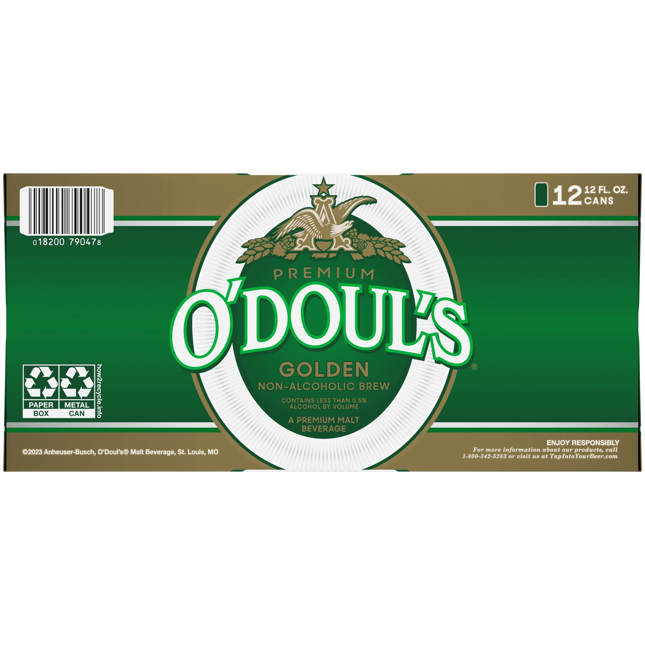 O'Doul's American Lager Beer 12 pack 12 fl oz Aluminum Cans 0.5% ABV
