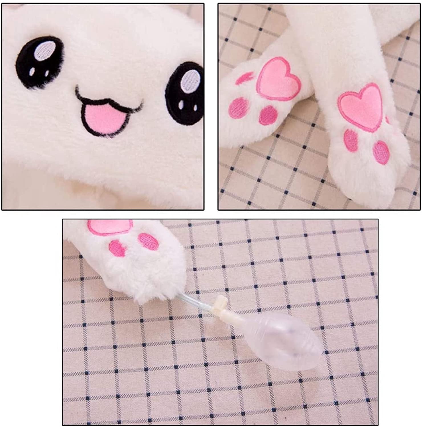 Funny Plush Bunny Hat Ear Moving 