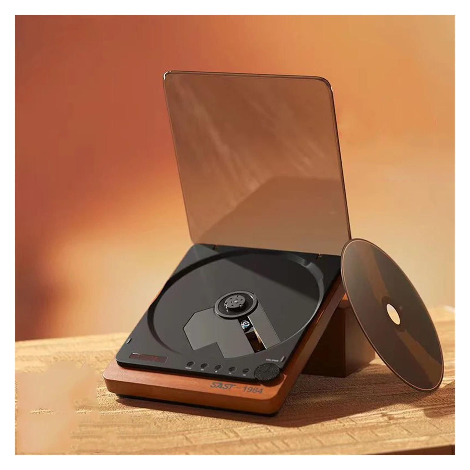 Bluetooth Walkman Portable Home HIFI Fever Grade Professional CD Player Retro Listening Album ,Multi-Functional