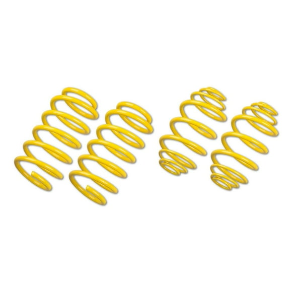 Fits 2015-2017 Volkswagen Golf R Suspension Techniques Lowering Kit 65838 SportTech; 0.8 Inch Front/0.8 Inch Rear Drop; Yellow; Without Shocks; With Front And Rear Coil Springs