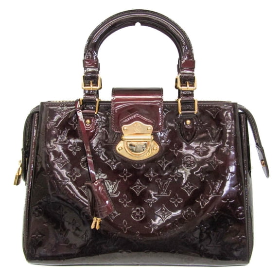 Pre-Owned Louis Vuitton Monogram Vernis Melrose Avenue M93757 Women's Handbag Amarante