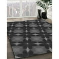 thumbnail image 2 of Ahgly Company Indoor Round Patterned Charcoal Black Area Rugs, 3' Round, 2 of 6