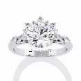 thumbnail image 4 of GIMELIS 2.58 TW Round Diamond Cluster Ring, Marquise & Pear Sides, 18K Gold, 4 of 4