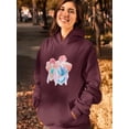 thumbnail image 2 of Anime Couple Kimono Yukata Hoodie Women -Image by Shutterstock, Female XX-Large, 2 of 4