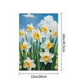 thumbnail image 4 of AMHNF Daffodils Linen Garden Flag 12x18 inch for Spring Summer Home Outdoor Garden Decoration, 4 of 5