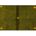 thumbnail image 1 of Ahgly Company Machine Washable Indoor Rectangle Abstract Yellow Modern Area Rugs, 8' x 12', 1 of 4