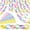 Macaron, variant on 600 Pcs Paper Chain Garland Strips with Double Sided Tape, 0.8x8.5 Inch Paper Chain Garland for DIY Party, Birthday, Wedding, Holiday, Home Decor, Craft Supplies, Bright Color Paper Chains(Bright)