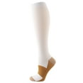thumbnail image 1 of Qudderr Men Women 2 Pairs Compression Socks Knee High Support for Sports Solid Color Long Socks Knee High Compression Socks S-XXL, 1 of 9