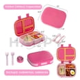 thumbnail image 2 of Lonchera para niños tipo bento box con compartimentos ajustables de sellado hermetico, tupper para lunch con cubiertos Incluidos, lunch box libre de fugas y antiderrames BPA Free, 2 of 10