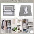 thumbnail image 5 of Foldable Hanging Closet Organizer with Drawers, 6-Shelf, Gray, 13.6" x 12.2" x 42.5", 5 of 8