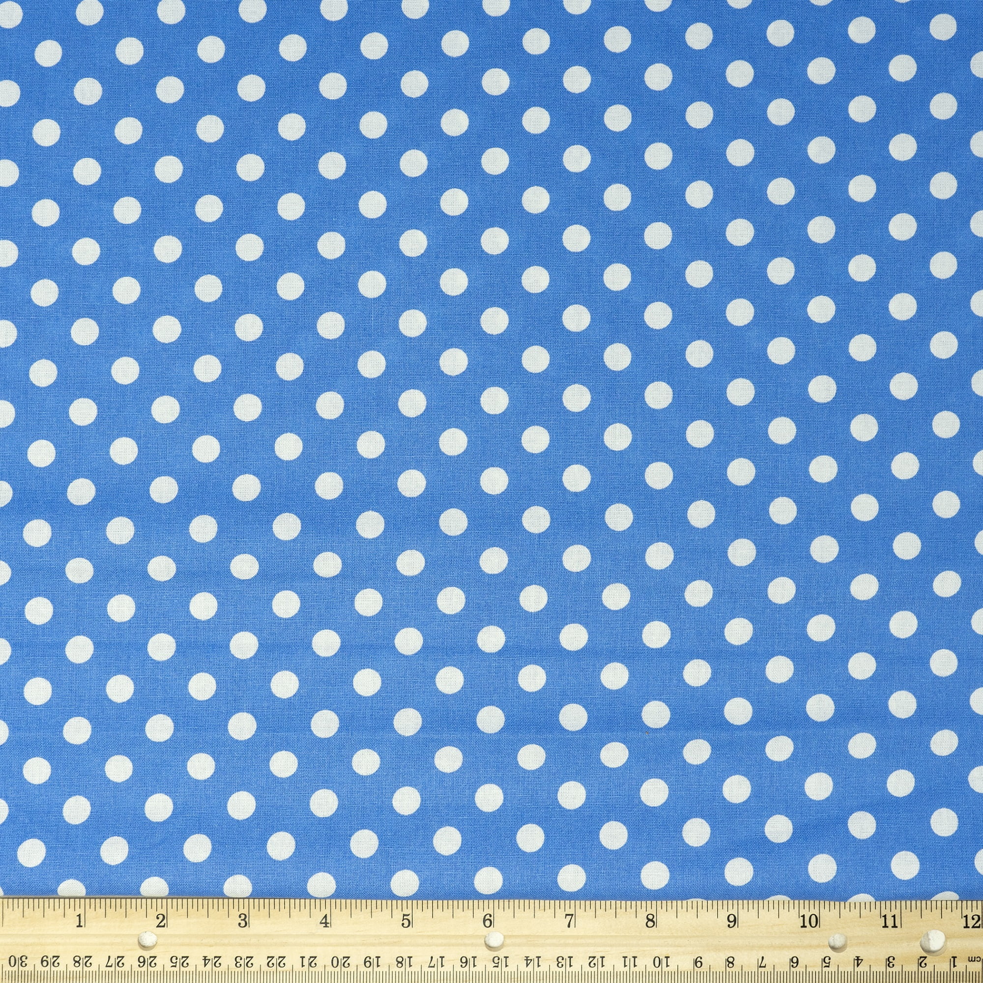 Waverly Inspirations Cotton 44' Big Dot Provence Blue Color Sewing Fabric by the Yard