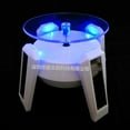 thumbnail image 1 of 4-foot Solar Powered Airship Jewelry Rotating Display Stand with LED Light Turn Plate Table Display Stand Decoration, 1 of 8