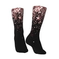 thumbnail image 3 of Goofa Rose Gold Glitter1 Printed Men's Crew Socks, Soft Durable Breathable Moisture-Wicking with Odor Control Cotton socks, 3 of 9