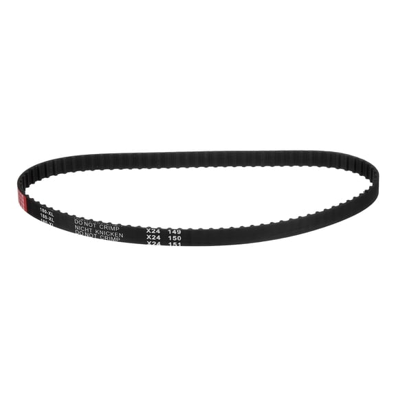 180XL Timing Belt 90 Teeth Black Cogged Rubber Geared Belt, 3D Printer Timing Belt