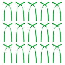 Uxcell 20 Pcs Bow Cake Bowknot Decorations, 3x5.7 Inch Satin Bowknot for Cake Dessert Craft DIY, Green