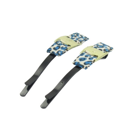 2 Pcs Blue Bow Detailing Metal Hairstyle Hair Pins Hair Clips Black for (Best Hairstyles For New Moms)