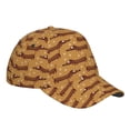 thumbnail image 3 of Daiia Dachshund Dog Puppy print Baseball Cap Men Women Golf Dad Hat Adjustable Original Classic Low Profile Hat Unconstructed Plain Cap, 3 of 9