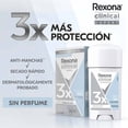 thumbnail image 4 of Rexona Clinical Antitranspirante en Crema Unisex Sin Fragancia, 3 x 58 g, Protección 96 horas, No mancha, 4 of 5
