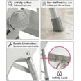 thumbnail image 2 of UNCLE WU Foldable Step Stool for Toddlers (10.6" High) - Portable Mini 2-Step Steel Frame Stool for Bathroom Sink, Potty Training & Kitchen - Anti-Slip, Space Saving Travel Size, Supports 200lbs, 2 of 7