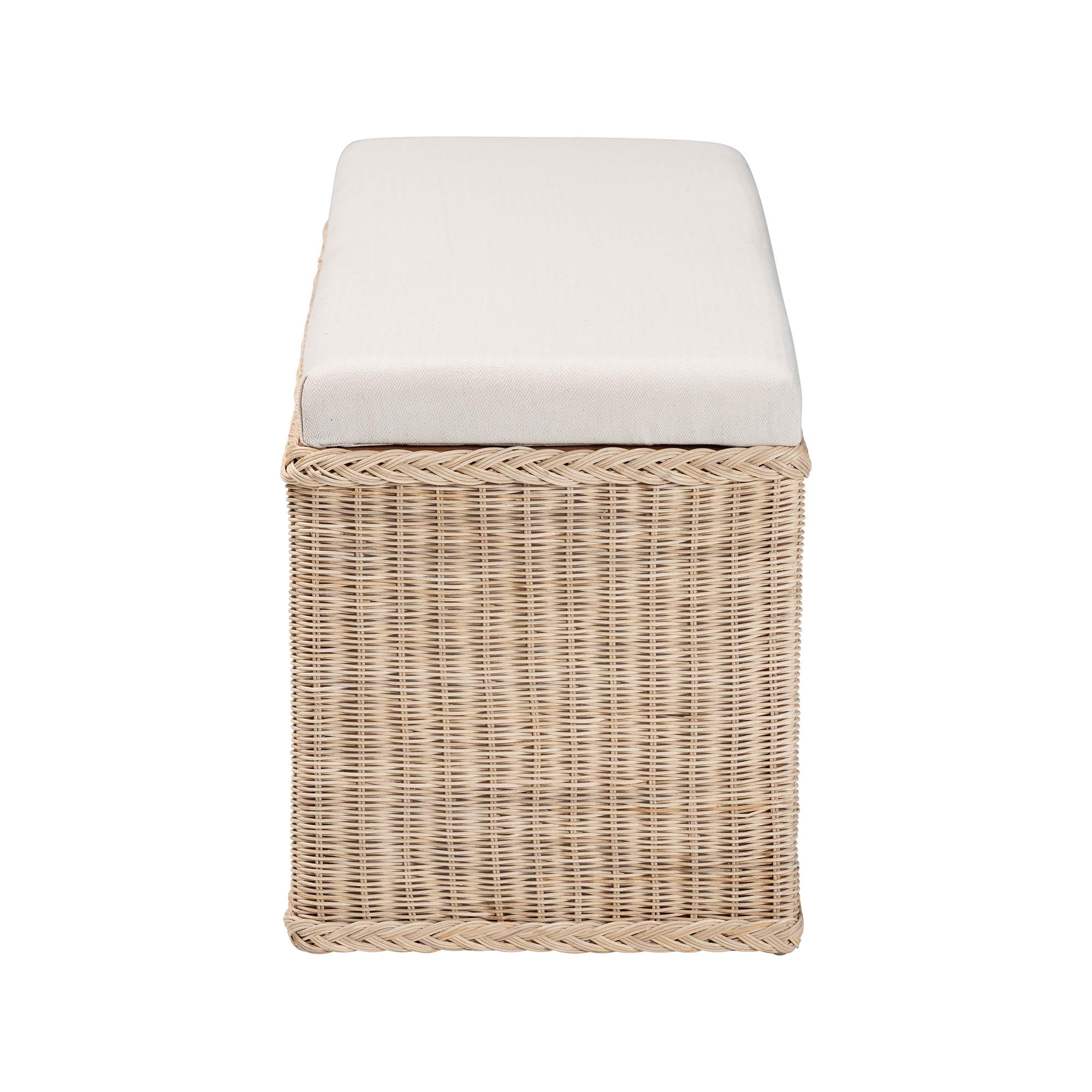 bali & pari Barid Boho Storage Bench, 19"H, Natural