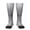 2 Black-2, variant on Women's Knee High Socks Silver Print Outdoor Casual Tube Socks