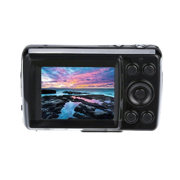 Cámara de video digital portátil Matsuzay 16X DV con micrófono recargable por USB color negro