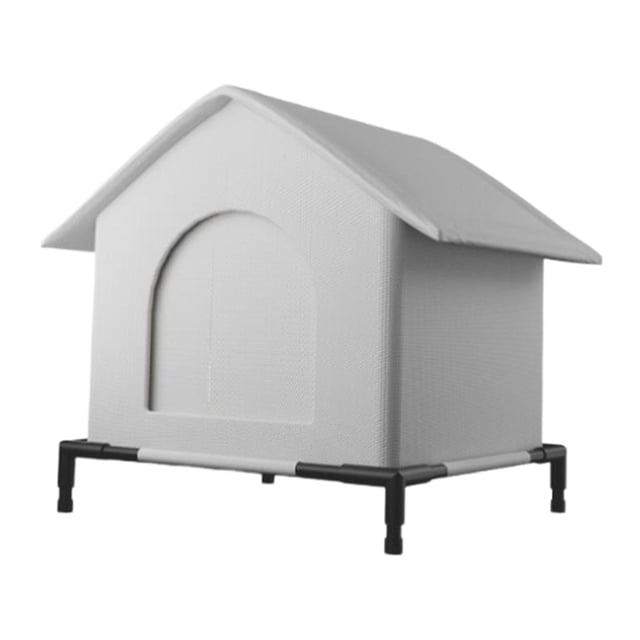 jinwen Maison pour Chats d'Extérieur, Protection Surélevée par Tous les Temps, Abri pour Chaton, Maison pour Porche Extérieur