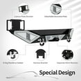 thumbnail image 3 of Ledkingdomus Off-Road Rear Bumper for 2018-2023 2024 Jeep Wrangler JL & Unlimited with D-Rings, 3 of 7