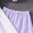 thumbnail image 6 of UngA Girls Short Sleeve Dress Shirt Causal Collar Tunic Blouse and Wide-Legged Pants 8-9 Years,Purple, 6 of 7
