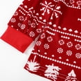 thumbnail image 6 of Matching Family Pajamas Sets Christmas PJ's Snowflake Print Top and Pants Bottom Sleepwear, 6 of 8