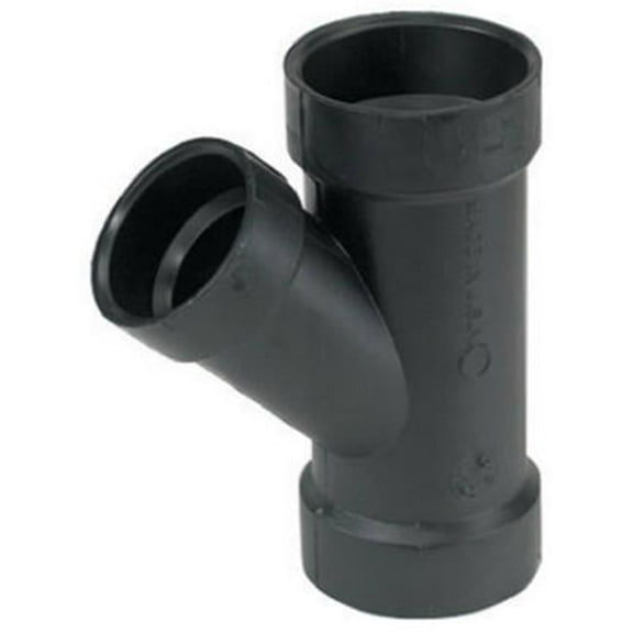 Mueller Industries 02830H ABS & DWV Reducing Wye, 4 x 4 x 3 in