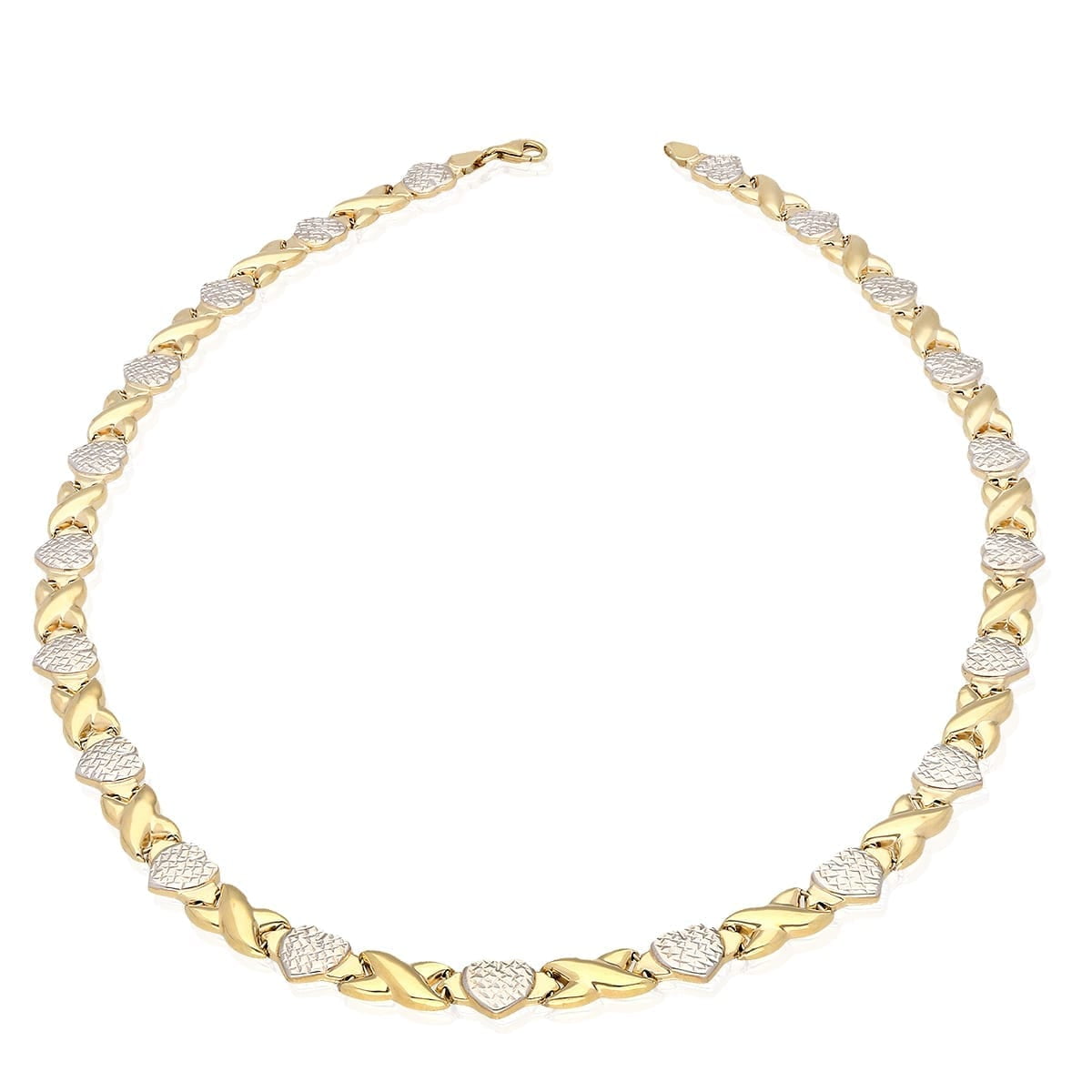 10k gold xoxo necklace