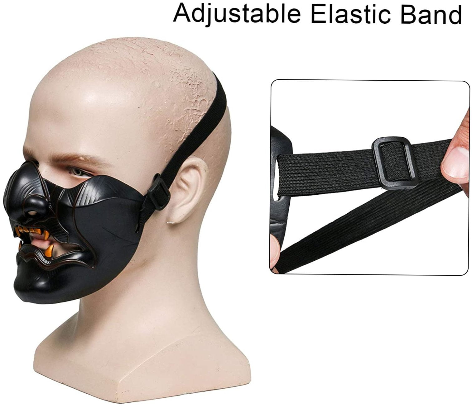 Buy Masks Ghost Of Tsushima Mask Jin Sakai Half Face Mask, 6W X 4.3L