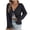 Black, variant on Womens Hollow out Cardigans Knitted V Neck Long Sleeve Tie Front Trendy Sweater Lightweight Cardigan Tops (XL, Khaki)