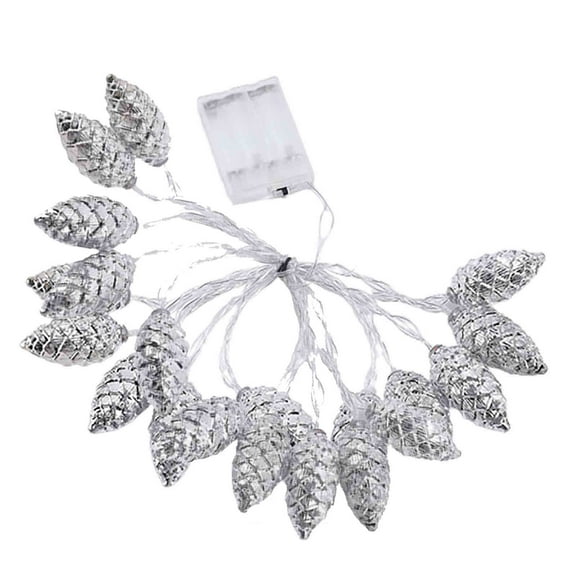 JVBTVB LED String Lights for Christmas Tree – 3ft 20-Light Battery Operated Pinecone Fairy Lights, Indoor Holiday Decoration for Window, Home, Party, Wedding & Festive Scene Setup