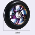 thumbnail image 4 of 2 Pcs 100mm Scooter Replacement Wheels With Bearing Stunt Scooter, 4 of 5