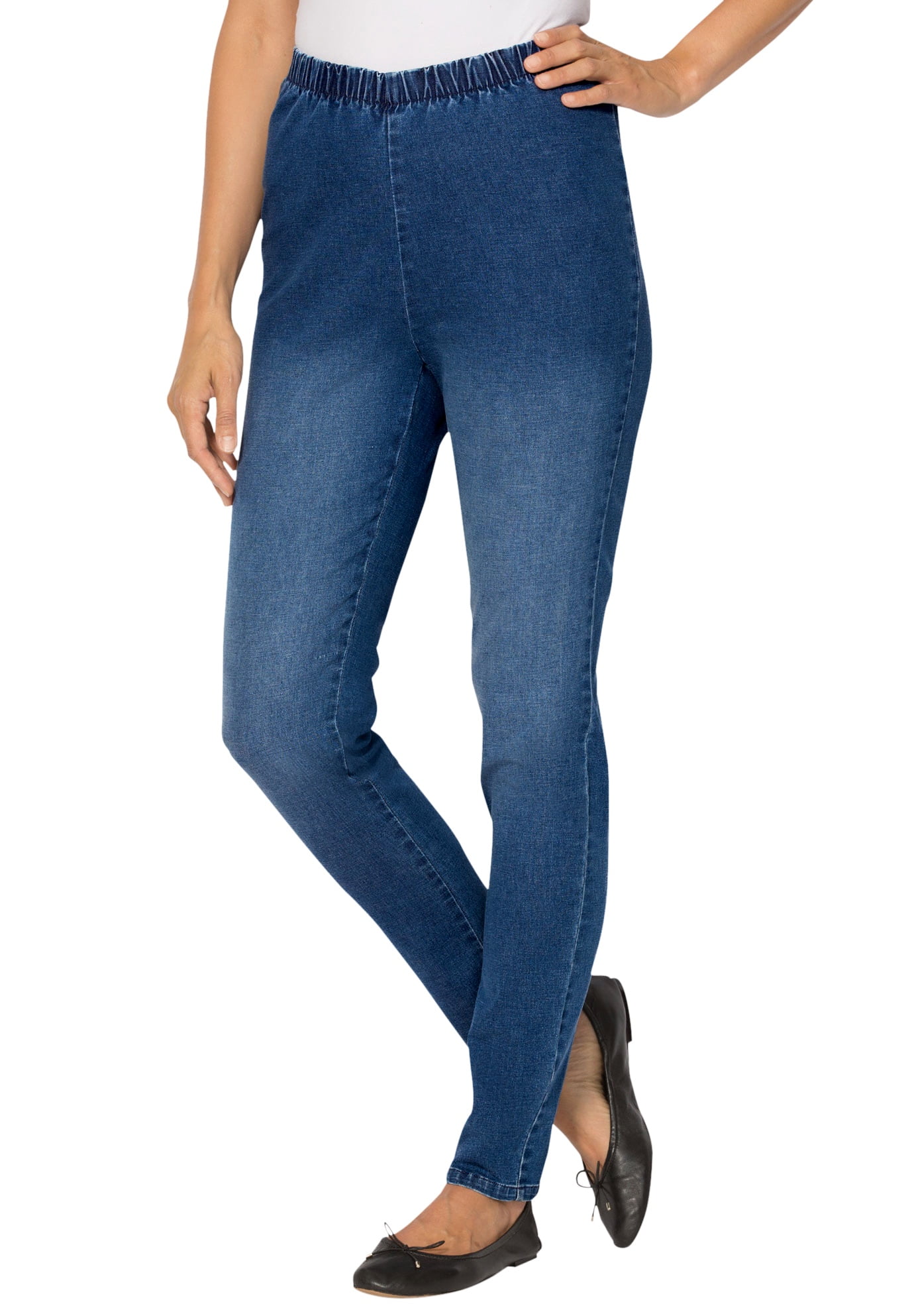 women's plus size denim leggings