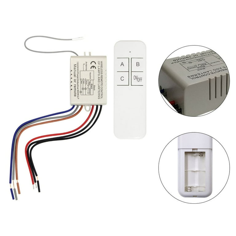 220v Wireless Digital Remote Control Switch 3 Way